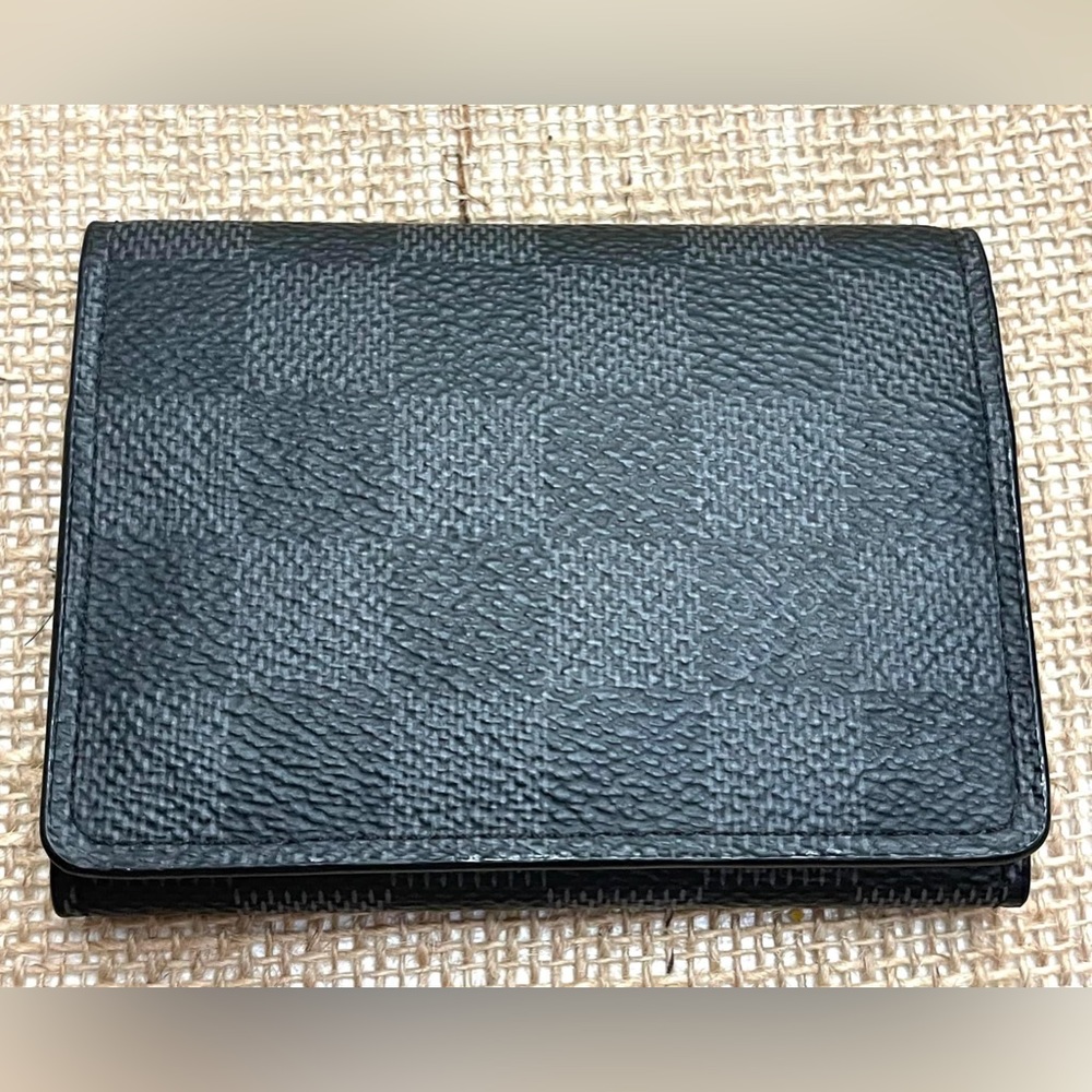 Credit card or Business card holder in Louis Vuitton graphite